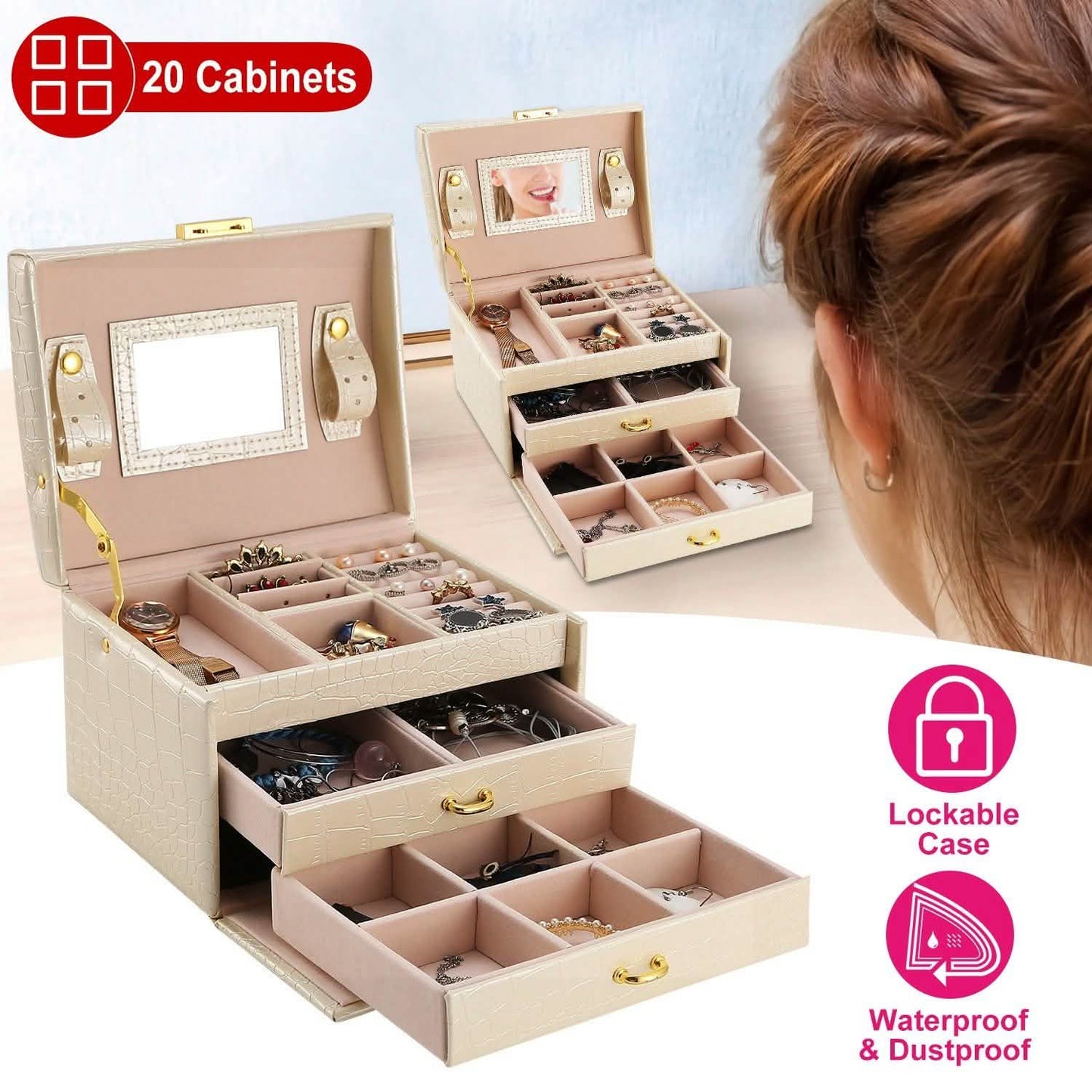 3-Layer Jewelry Case Organizer DailySale