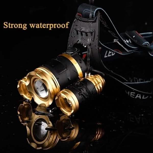 3 LED XM-L T6 Waterproof Headlamp LED Torch Flashlight DailySale