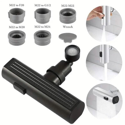 3-Mode Leakproof Sink Faucet Adapter - Durable Copper Construction for Kitchen and Bathroom DailySale
