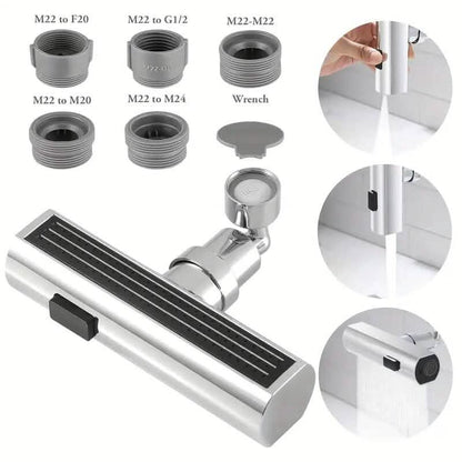 3-Mode Leakproof Sink Faucet Adapter - Durable Copper Construction for Kitchen and Bathroom DailySale