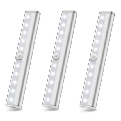 3-Pack: 10-LED Motion Sensor Stick on Light Bars DailySale