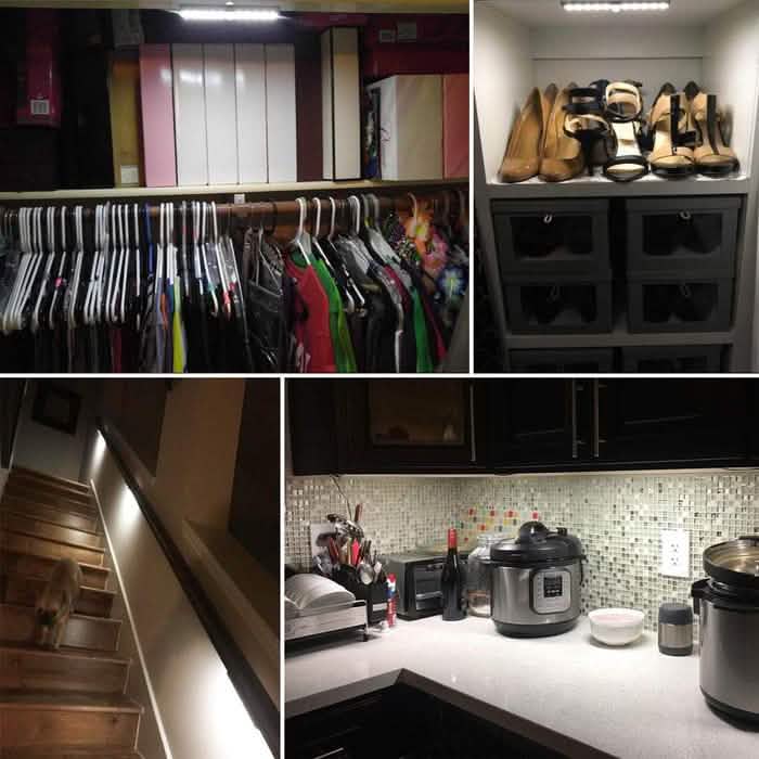 3-Pack: 10-LED Motion Sensor Stick on Light Bars DailySale