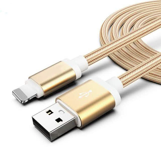 3-Pack: 10FT Heavy Duty Braided iPhone Lightning USB Cable DailySale