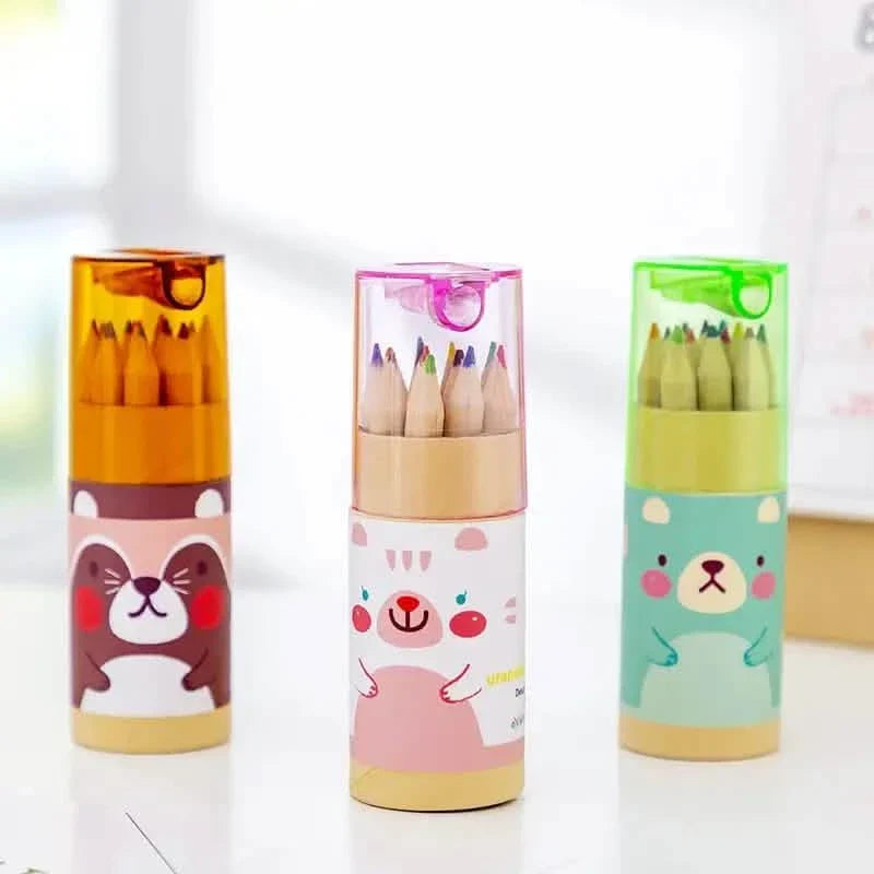 3-Pack: 12-Color Cute Pencils Creative Stationery Cute Bear DailySale