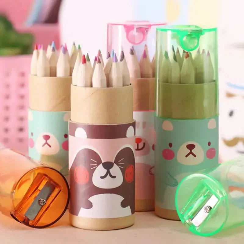 3-Pack: 12-Color Cute Pencils Creative Stationery Cute Bear DailySale