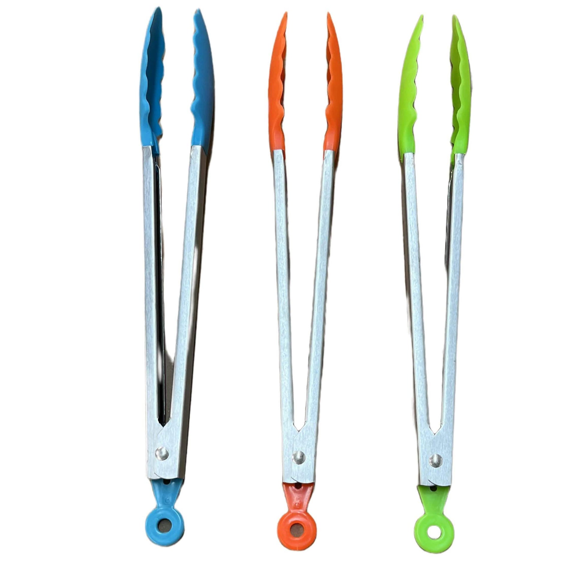 3-Pack: 14-Inch Stainless Steels Tongs DailySale