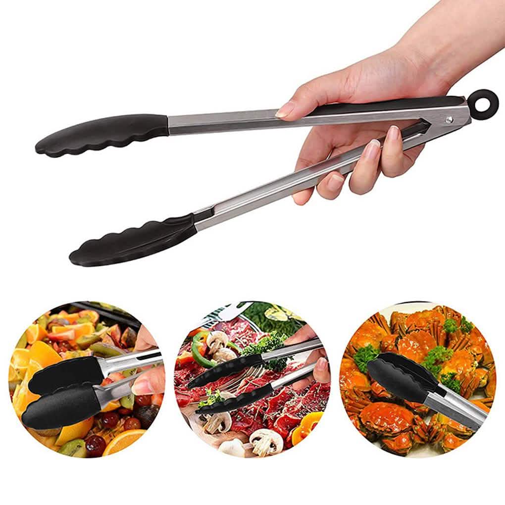 3-Pack: 14-Inch Stainless Steels Tongs DailySale