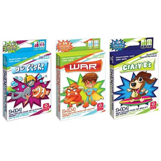 3-Pack: 2-in-1 Kids' Card Games DailySale