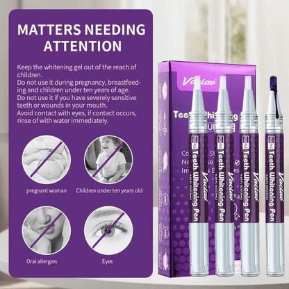 3-Pack: 3ml/0.1fl oz Mint Flavor Purple Teeth Whitening Gel Pen DailySale