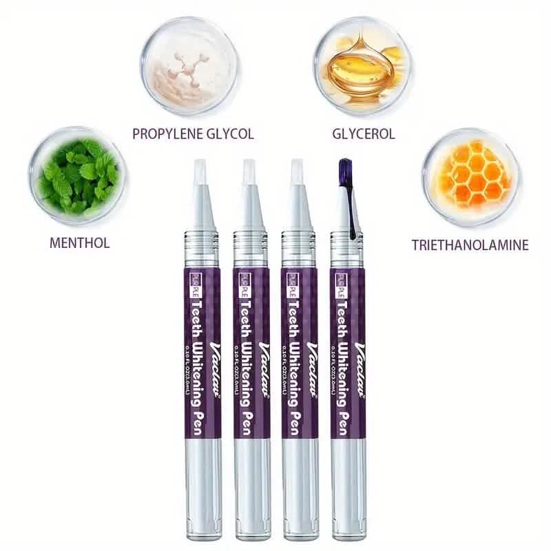 3-Pack: 3ml/0.1fl oz Mint Flavor Purple Teeth Whitening Gel Pen DailySale