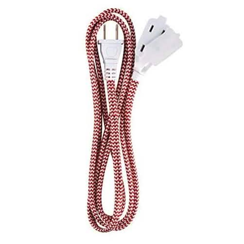 3-Pack: 6" Ativa Braided AC Extension Cord DailySale