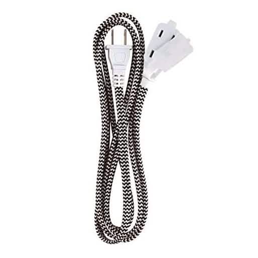 3-Pack: 6" Ativa Braided AC Extension Cord DailySale
