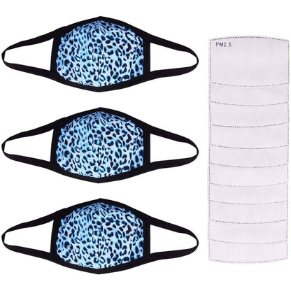 3-Pack: Adult Cotton Reusable Face Masks with 10 Filters DailySale