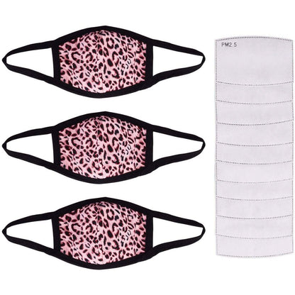3-Pack: Adult Cotton Reusable Face Masks with 10 Filters DailySale