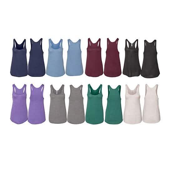 3-Pack: American Apparel Women's Tri-Blend Racerback Tank Tops DailySale