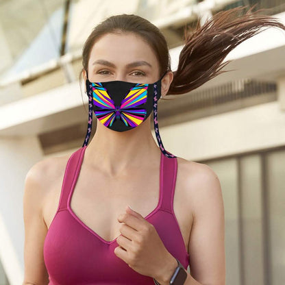 3-Pack: Anti-Lost Easy To Carry Reusable Cotton Face Mask With Lanyard Leash DailySale
