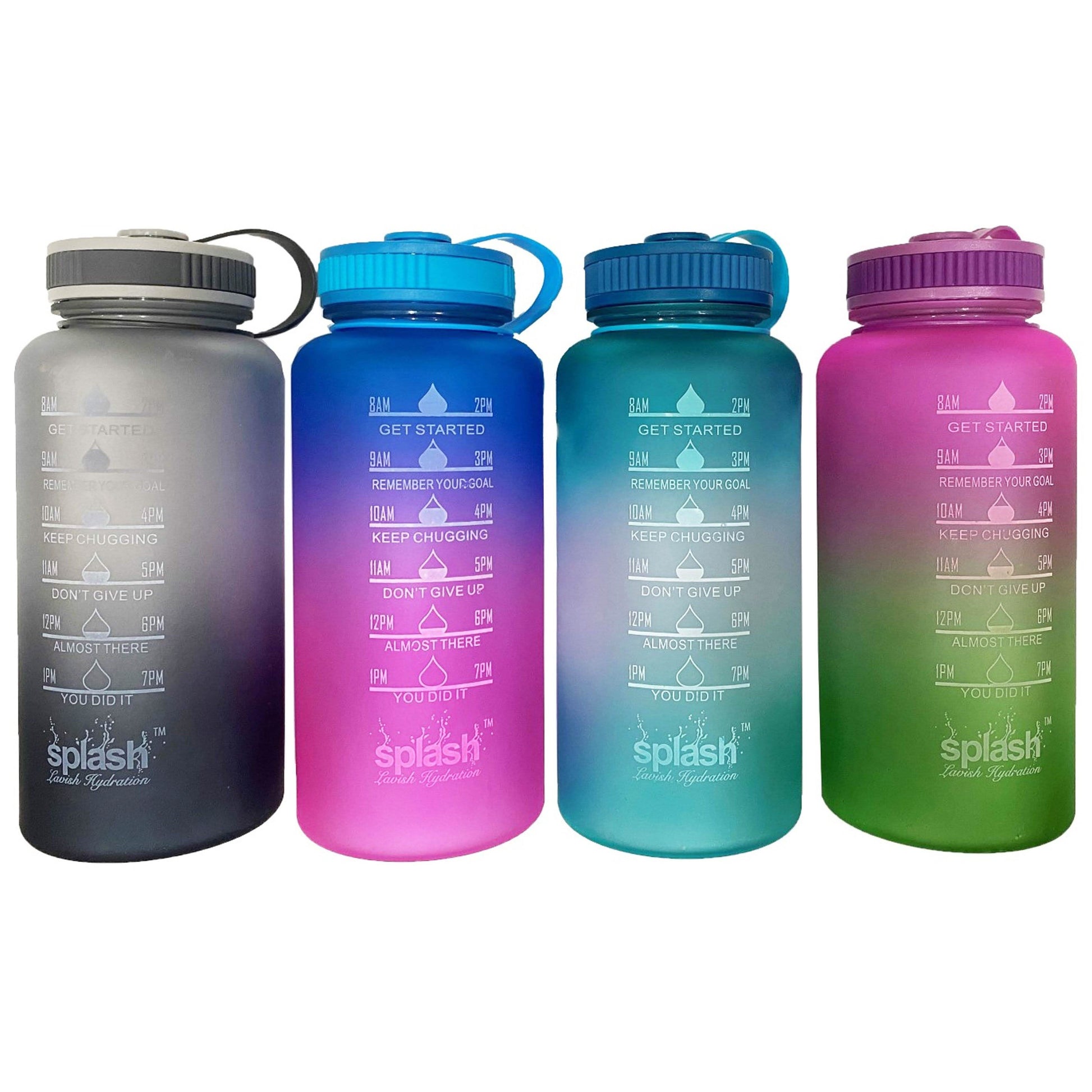 3-Pack Assorted Motivational Water Bottles With Twist Cap DailySale
