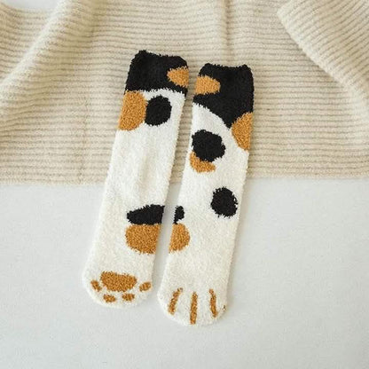 3-Pack: Autumn and Winter Cat Claws Socks DailySale