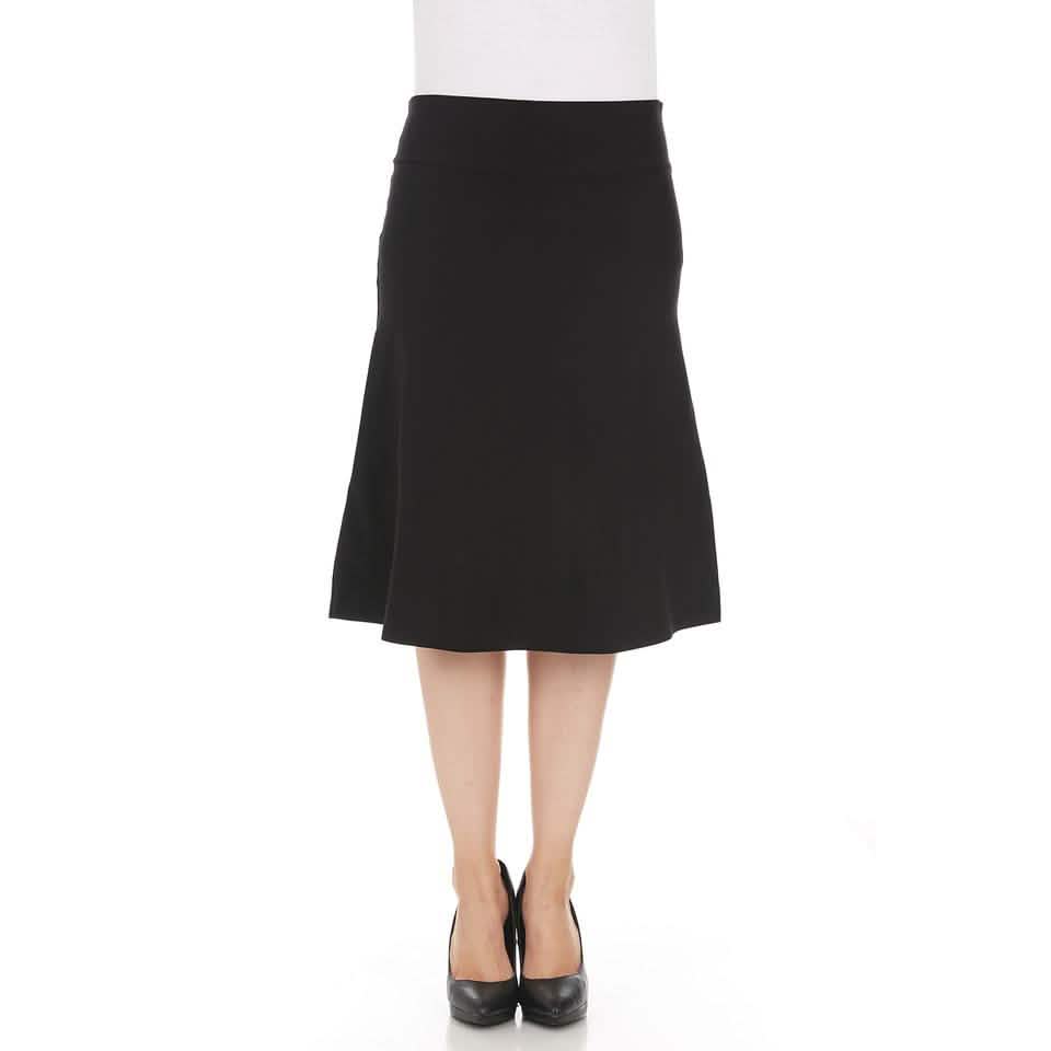 3-Pack: Aviot Lightweight Fitted A-Line Skirt DailySale