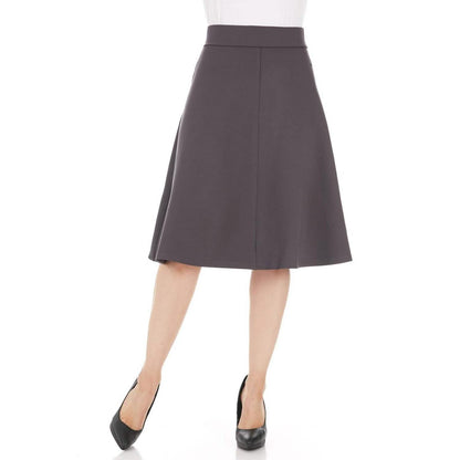 3-Pack: Aviot Lightweight Fitted A-Line Skirt DailySale