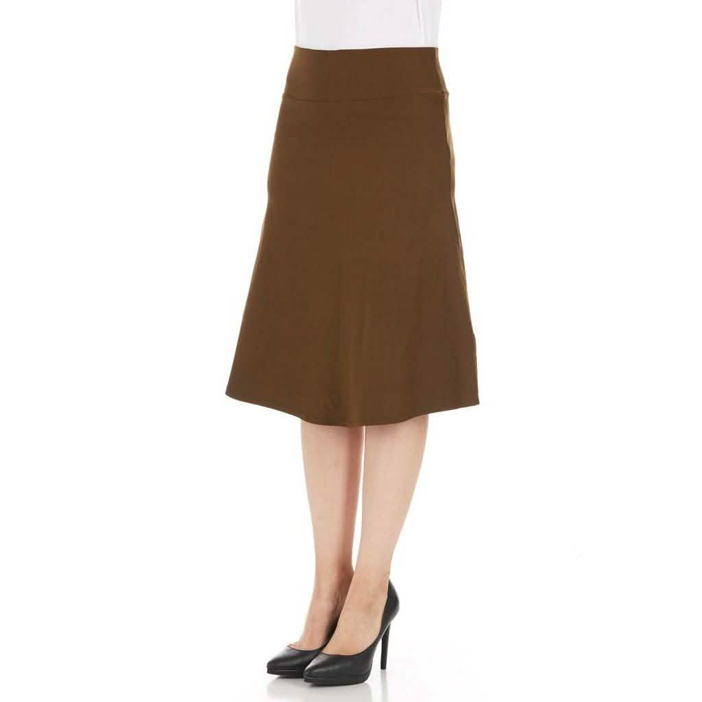 3-Pack: Aviot Lightweight Fitted A-Line Skirt DailySale