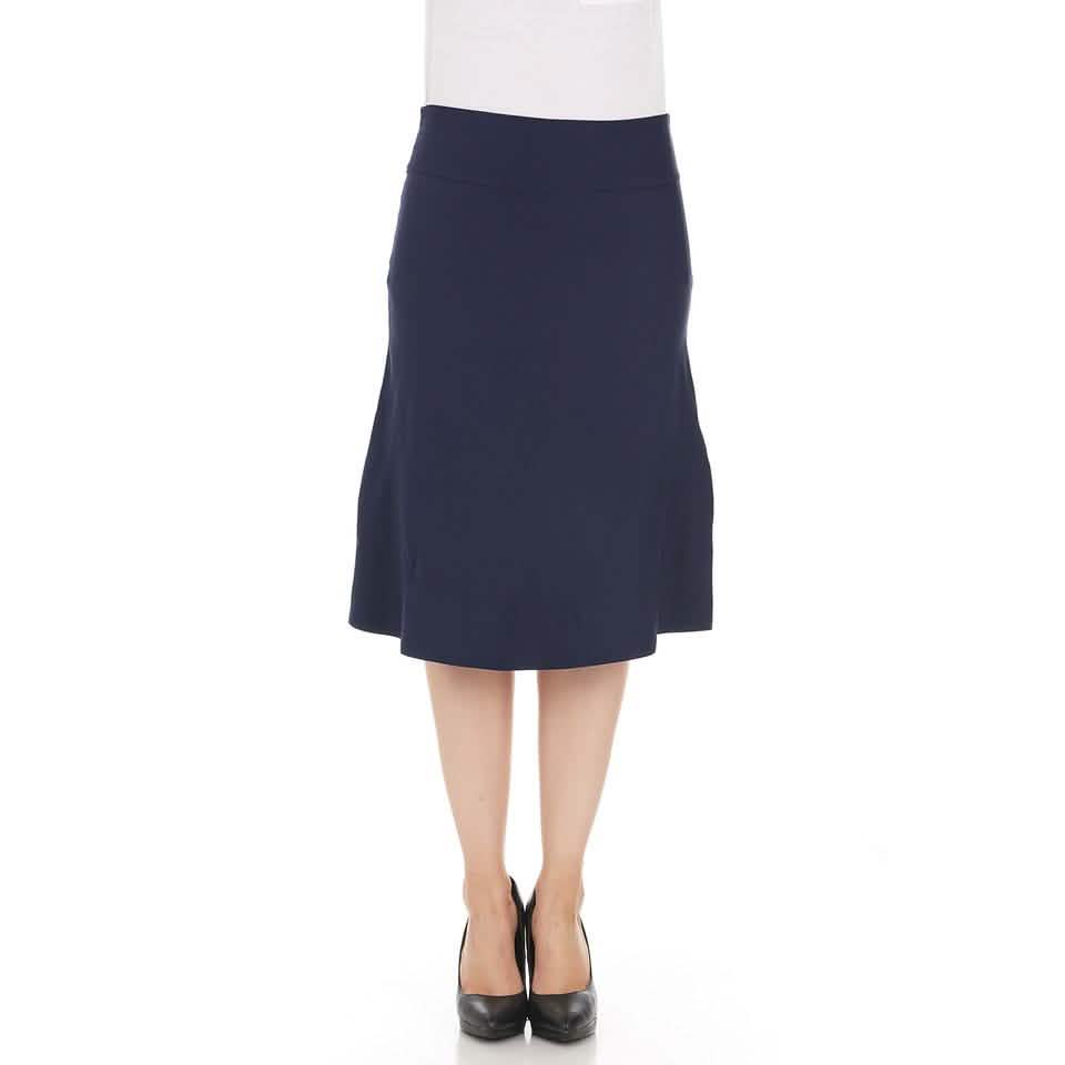 3-Pack: Aviot Lightweight Fitted A-Line Skirt DailySale