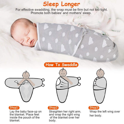 3-Pack: Baby New Born Swaddle Wrap DailySale