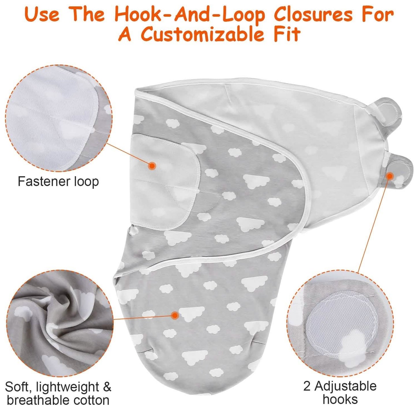 3-Pack: Baby New Born Swaddle Wrap DailySale