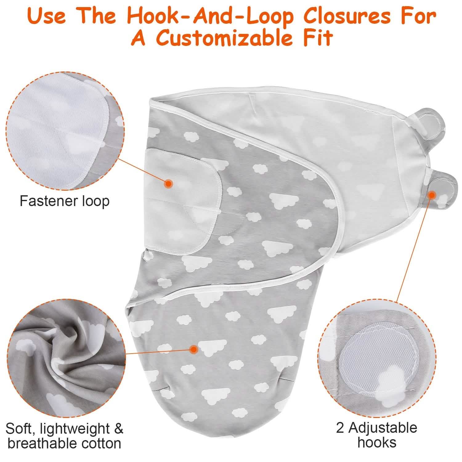 3-Pack: Baby New Born Swaddle Wrap DailySale