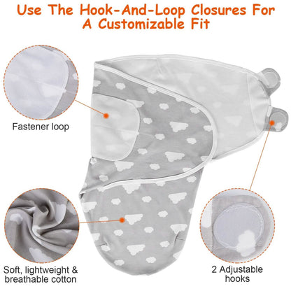 3-Pack: Baby New Born Swaddle Wrap DailySale