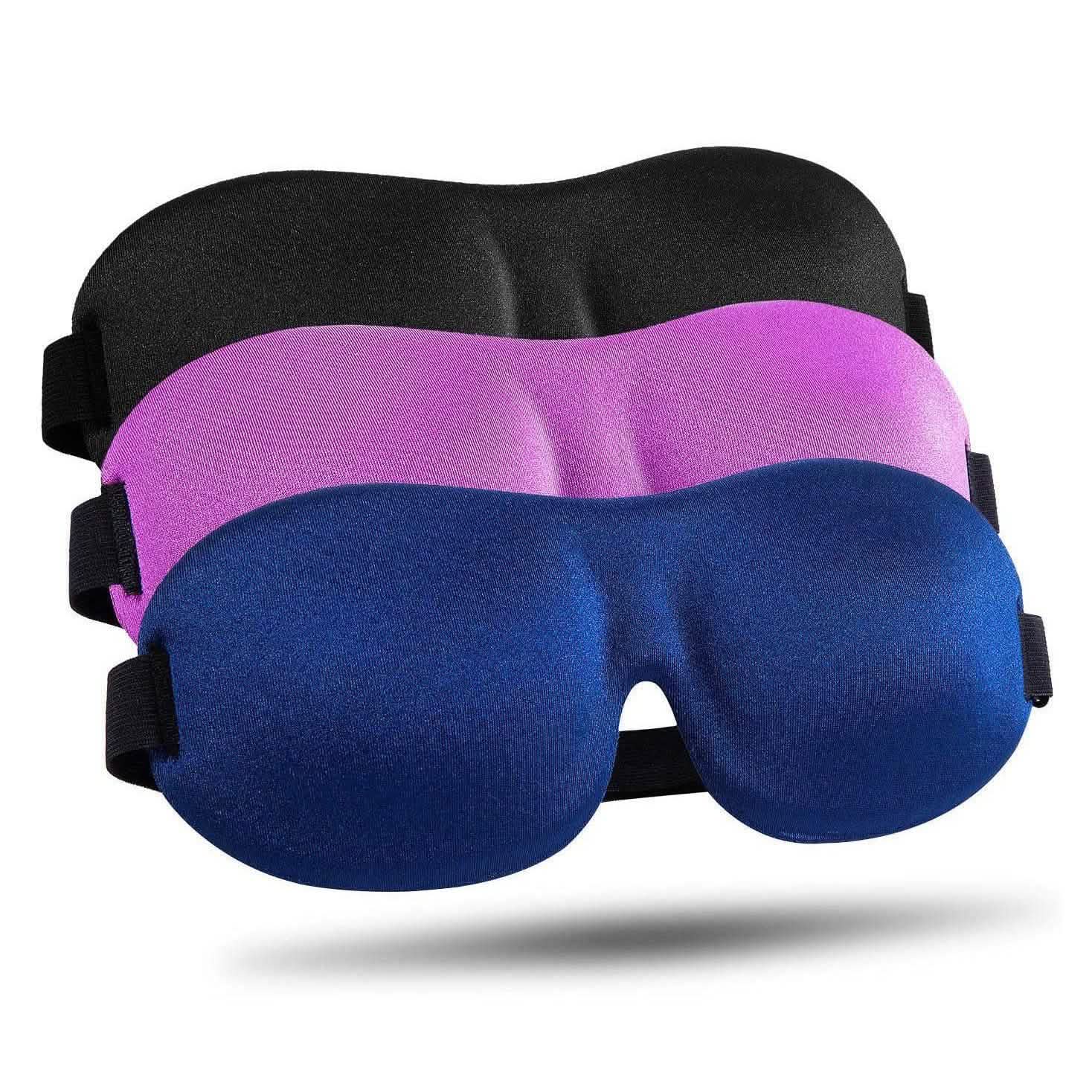 3-Pack: Blackout Eye Mask with Adjustable Strap DailySale