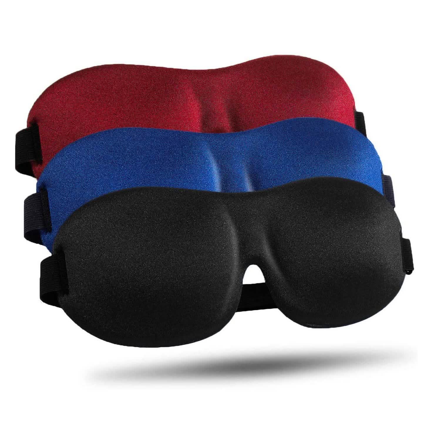 3-Pack: Blackout Eye Mask with Adjustable Strap DailySale