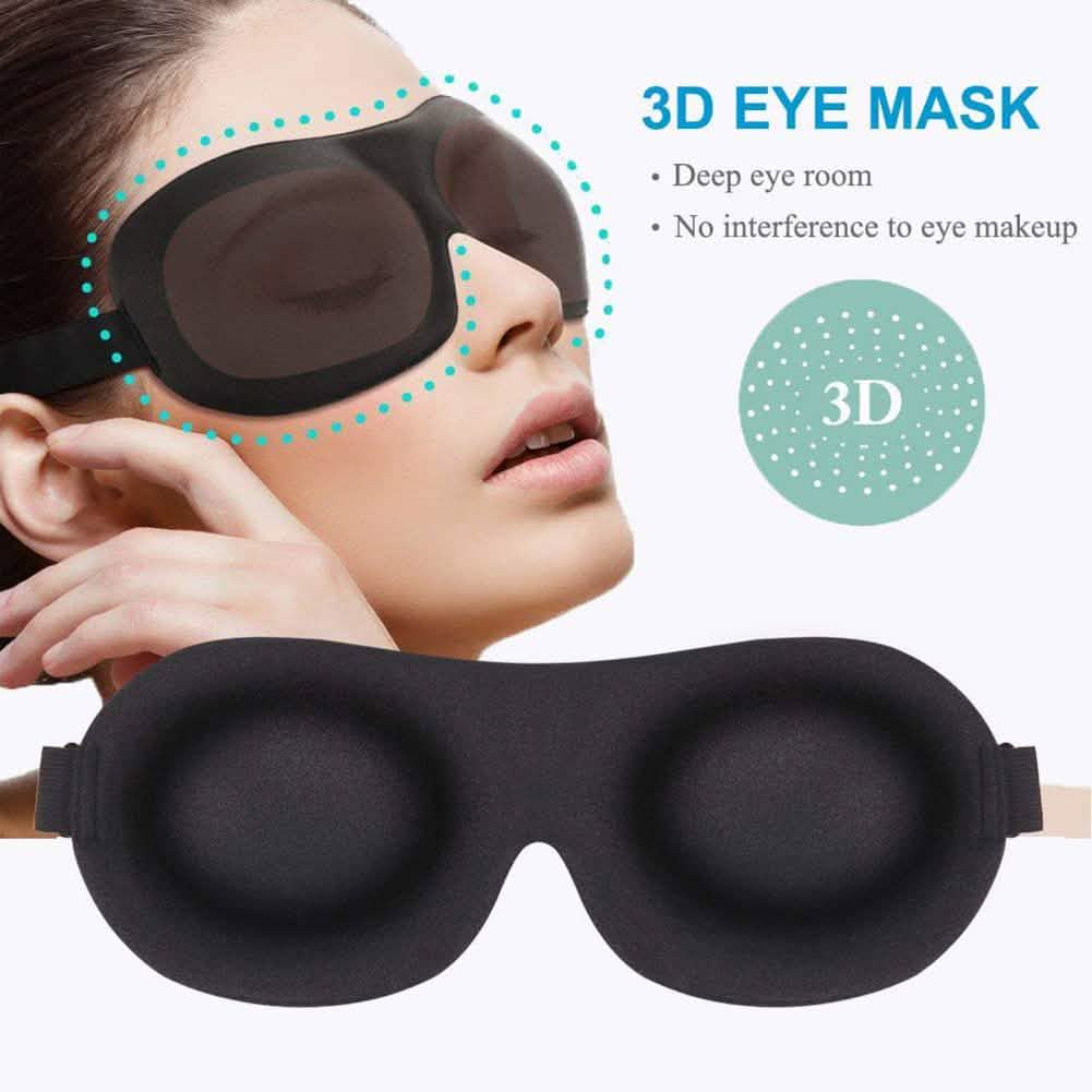 3-Pack: Blackout Eye Mask with Adjustable Strap DailySale