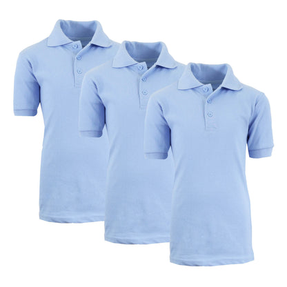 3-Pack: Boys School Uniform Polo DailySale