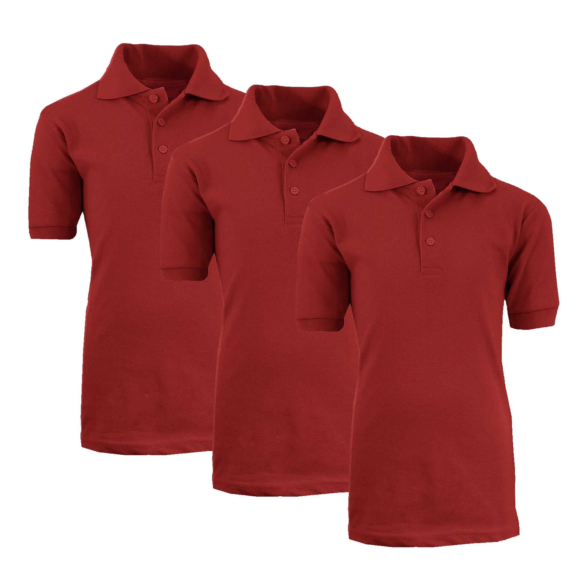 3-Pack: Boys School Uniform Polo DailySale