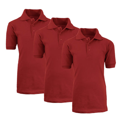 3-Pack: Boys School Uniform Polo DailySale
