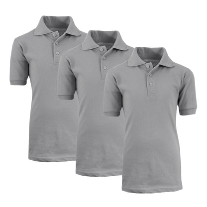 3-Pack: Boys School Uniform Polo DailySale