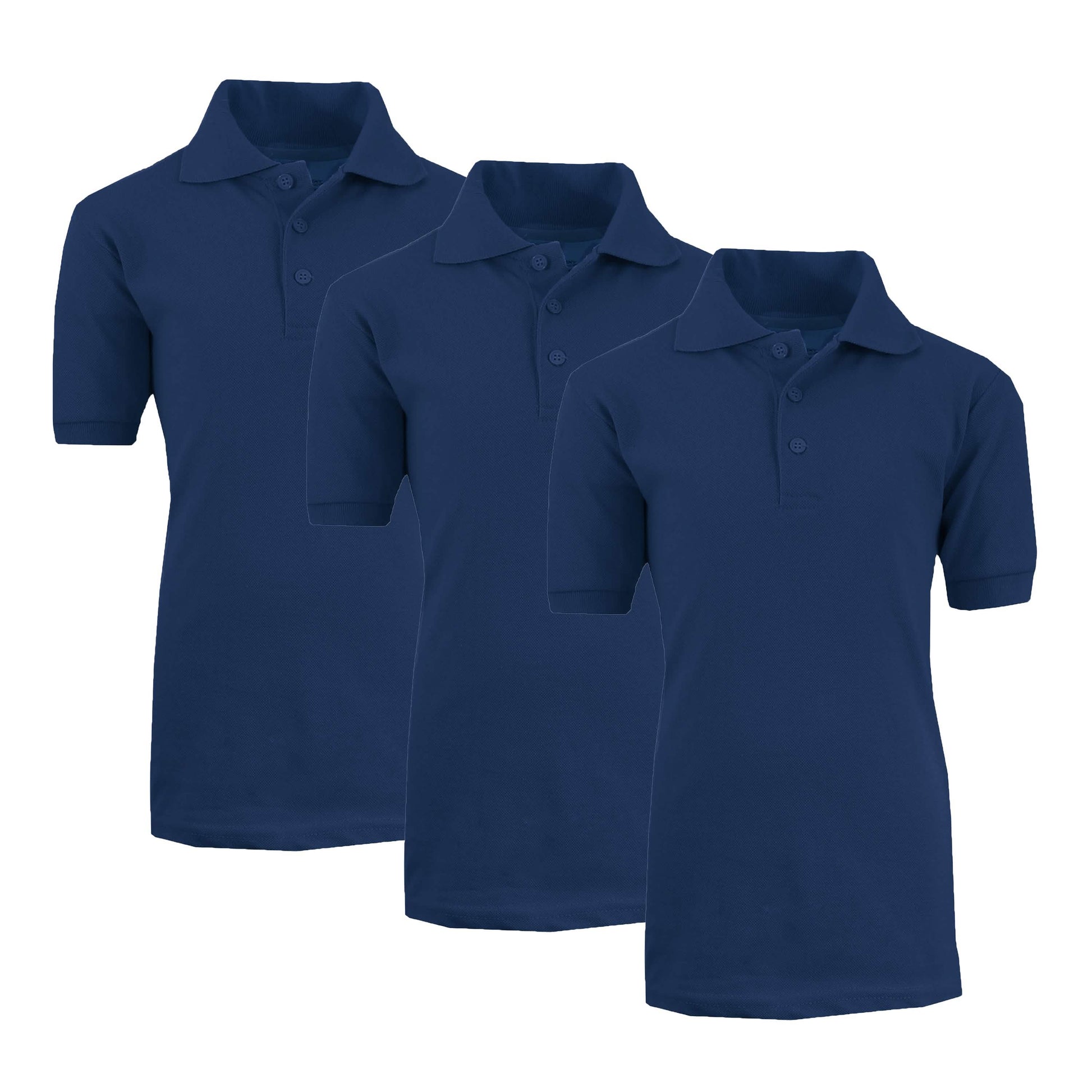 3-Pack: Boys School Uniform Polo DailySale
