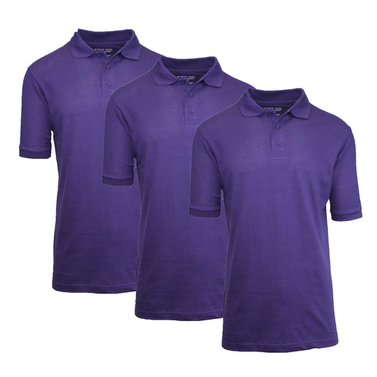 3-Pack: Boys School Uniform Polo DailySale
