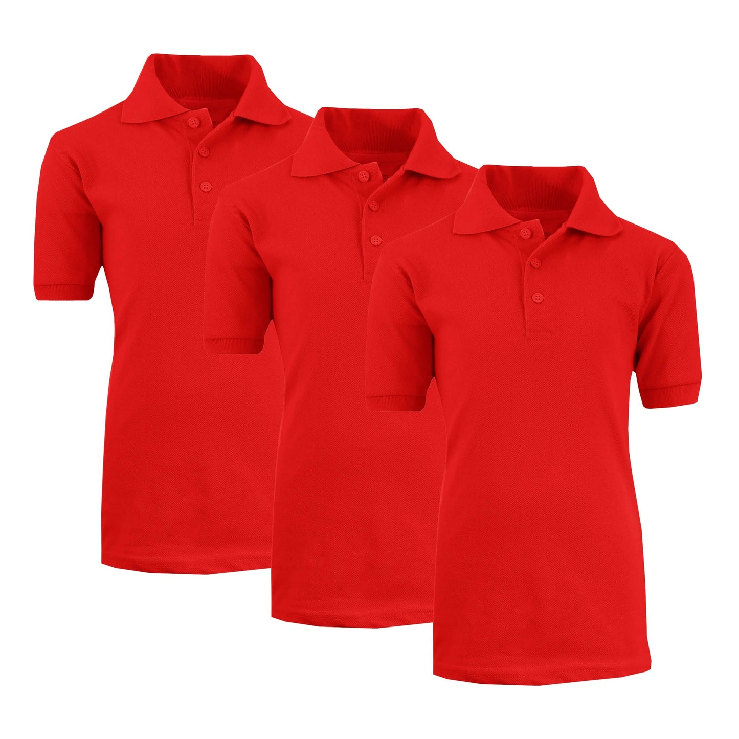 3-Pack: Boys School Uniform Polo DailySale