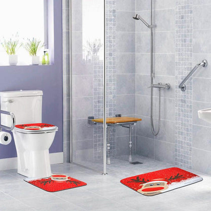 3-Pack: Christmas Bathroom Rugs Set DailySale