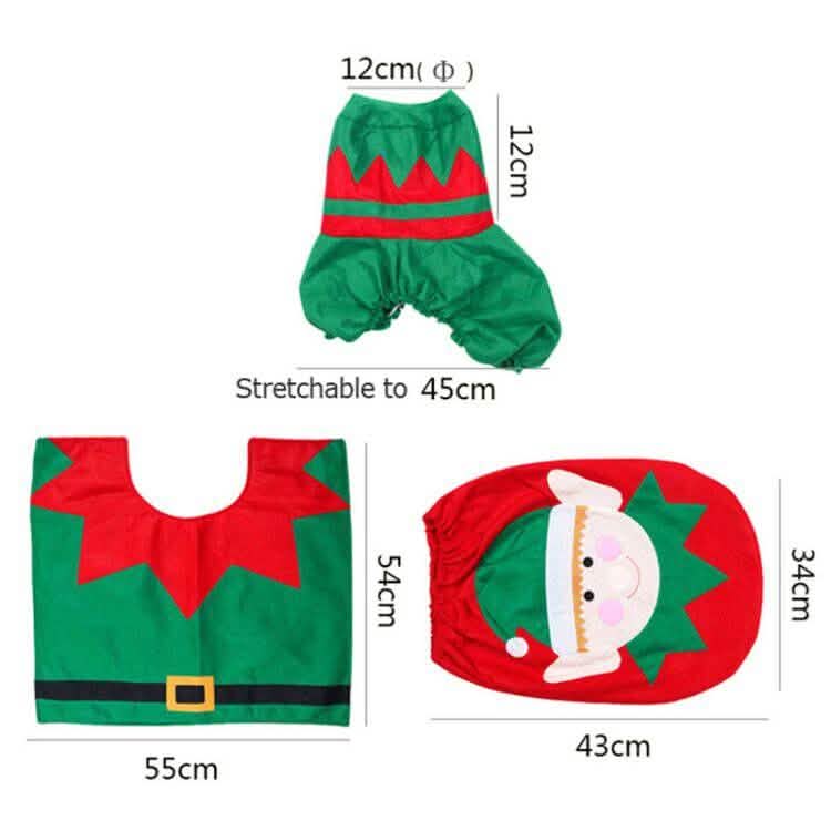 3-Pack: Christmas Fancy Christmas Home Bathroom Decor Set DailySale
