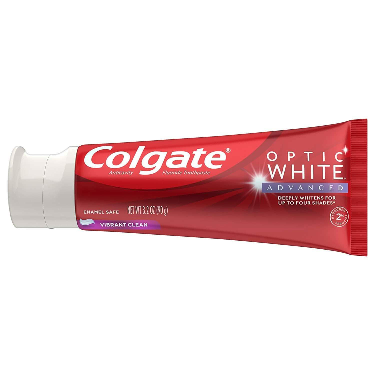 3-Pack: Colgate Optic White Advanced Teeth Whitening Toothpaste DailySale