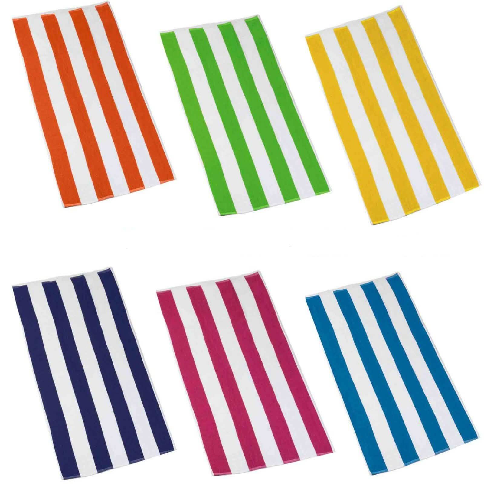 3-Pack: Cotton Cabana Stripe Beach Towel DailySale