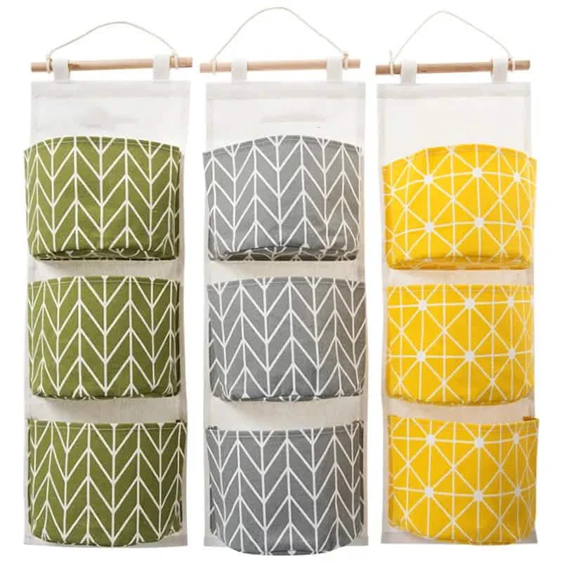 3-Pack: Cotton Hanging Storage Bag DailySale