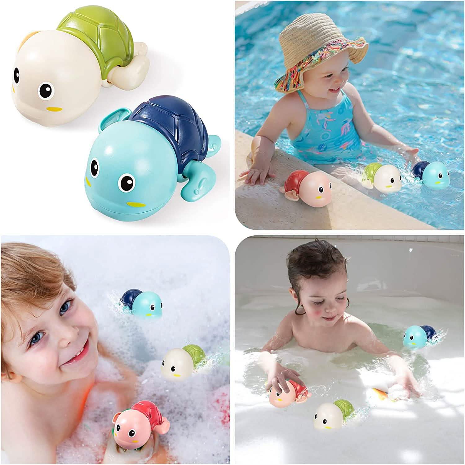 3-Pack: Cute Swimming Turtle Bath Toys DailySale