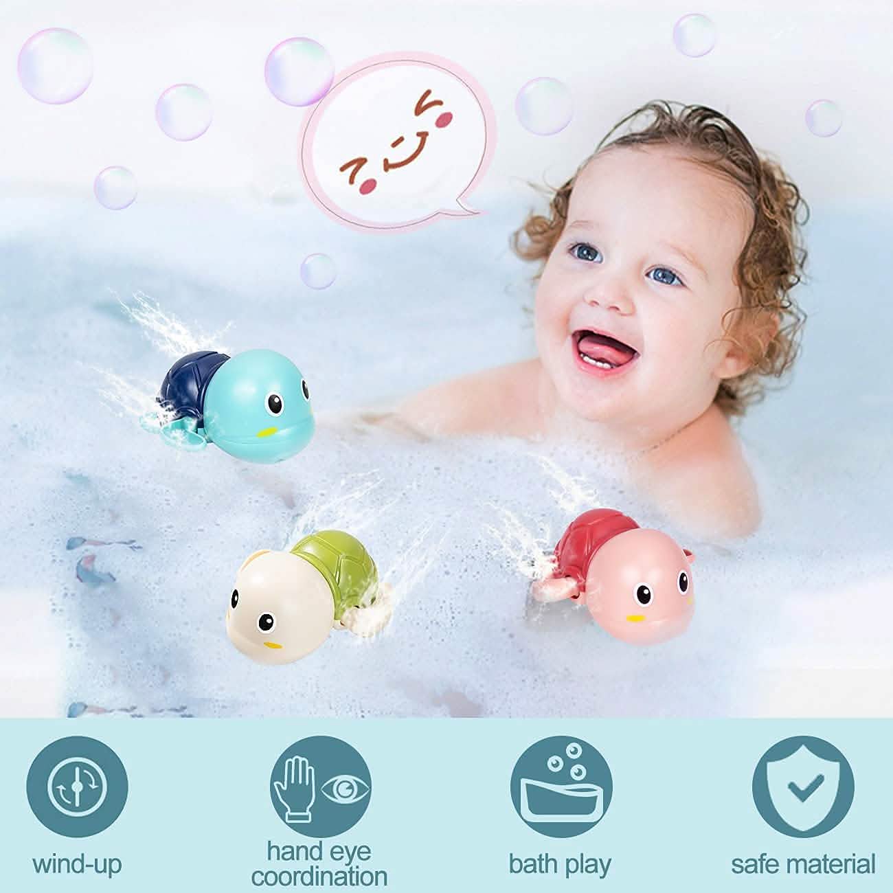 3-Pack: Cute Swimming Turtle Bath Toys DailySale