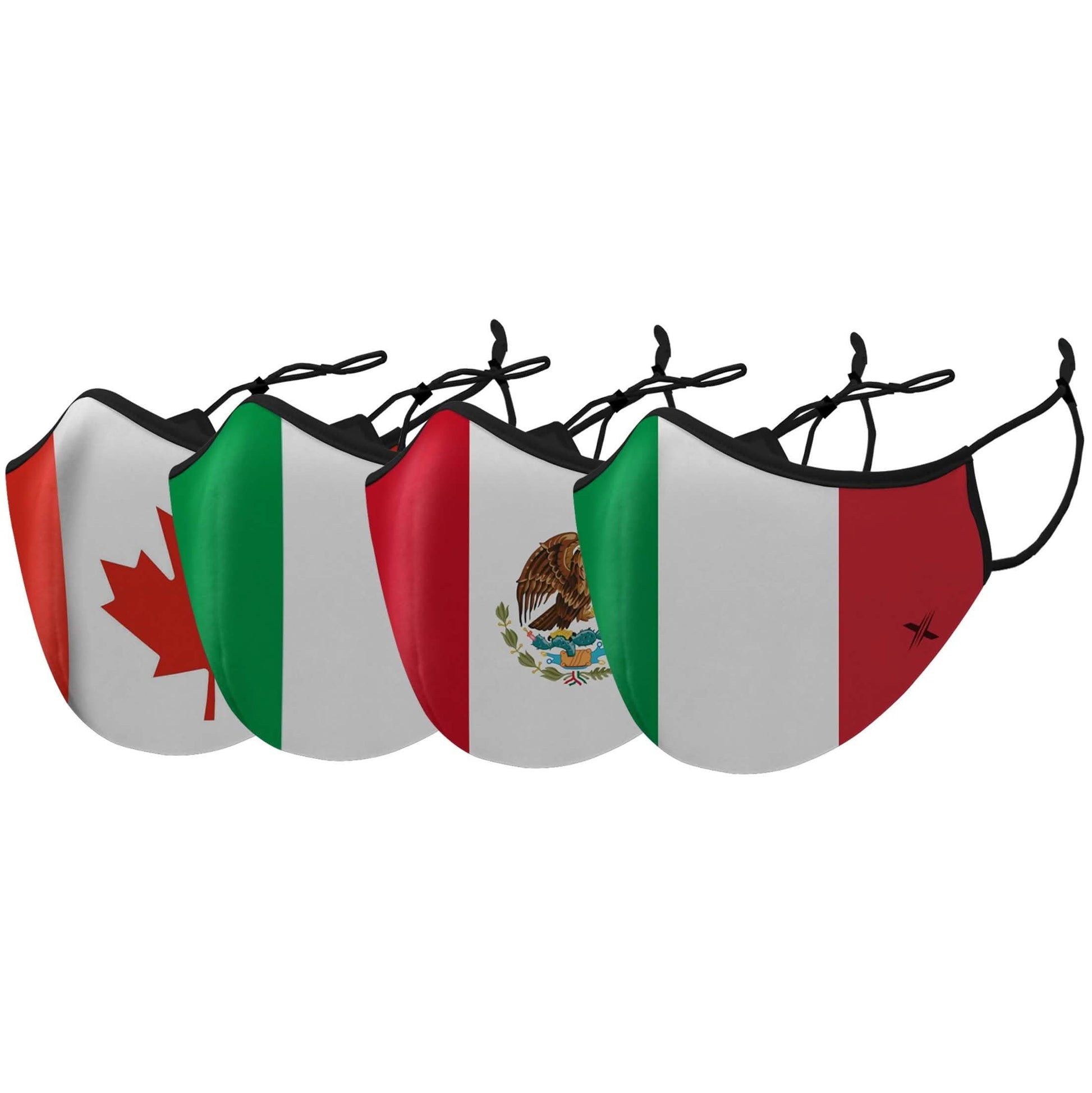 3-Pack: Double Layer Washable and Reusable Flag Masks With Adjustable Loop DailySale