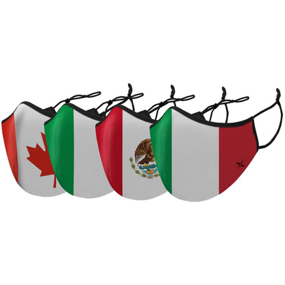 3-Pack: Double Layer Washable and Reusable Flag Masks With Adjustable Loop DailySale