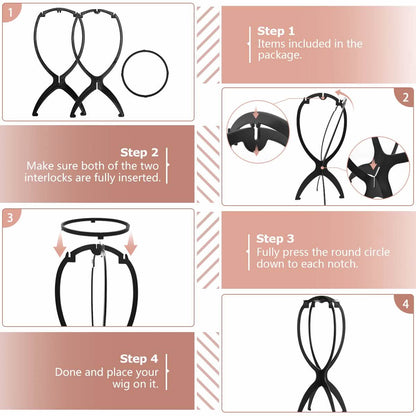 3-Pack: Dreamlover Wig Head Stands for Wigs DailySale